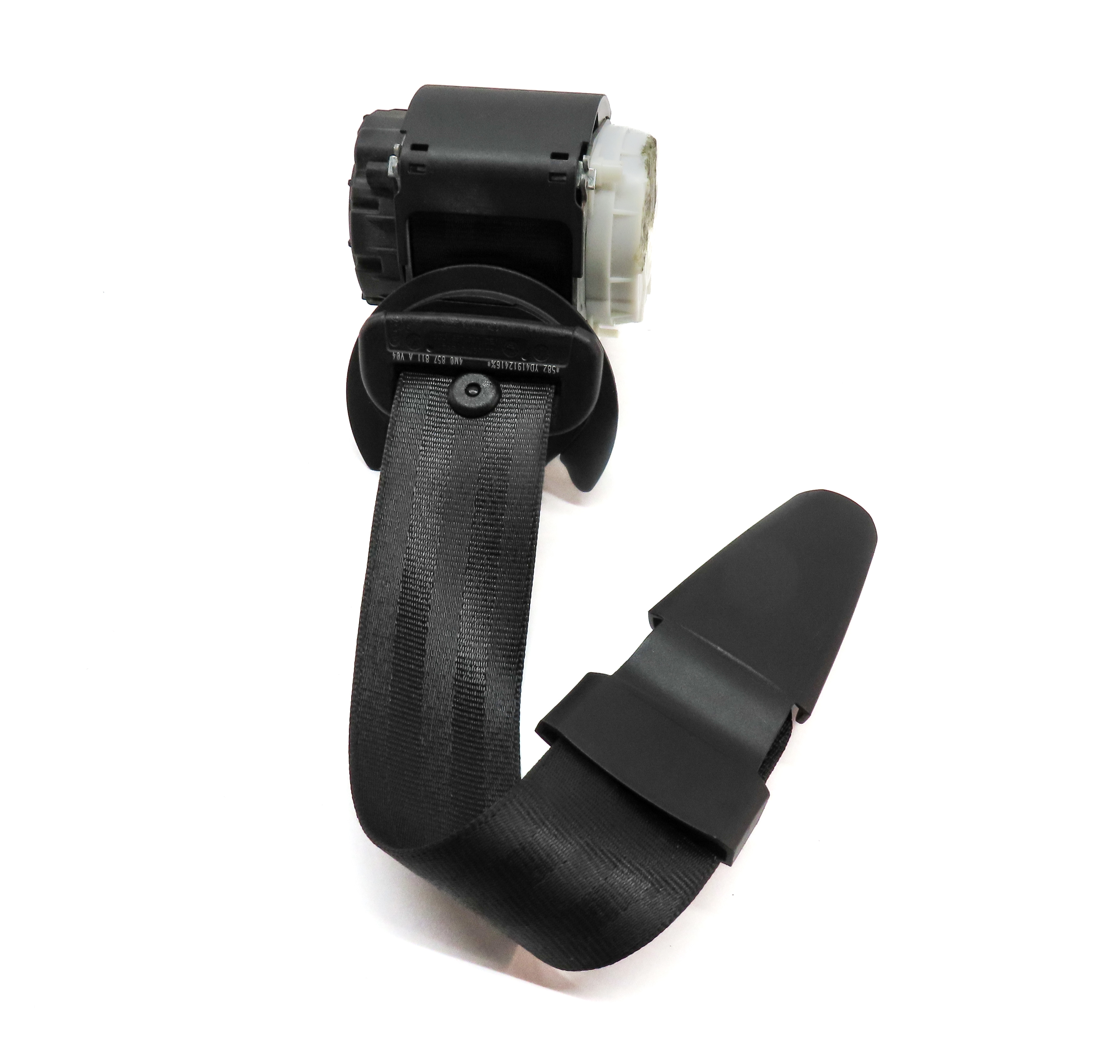2017 AUDI Q7 (4M) REAR 3RD THIRD ROW LEFT SEAT SEATBELT RETRACTOR (BLACK) — exact item pictured